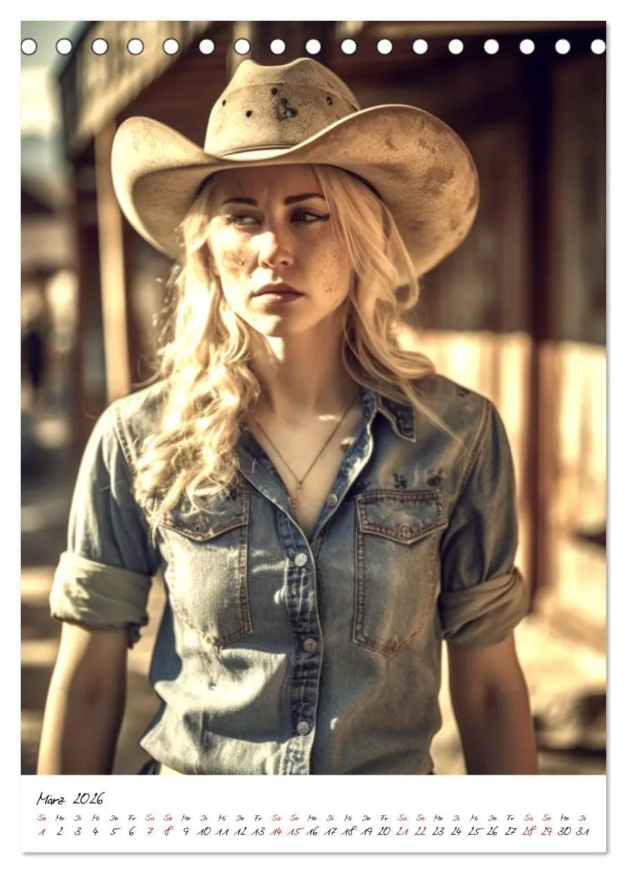 Bild: 9783516322293 | Starke Cowgirls (Tischkalender 2026 DIN A5 hoch), CALVENDO...