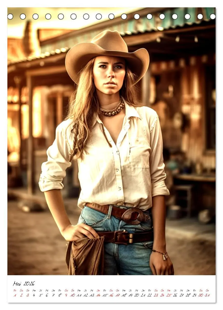 Bild: 9783516322293 | Starke Cowgirls (Tischkalender 2026 DIN A5 hoch), CALVENDO...