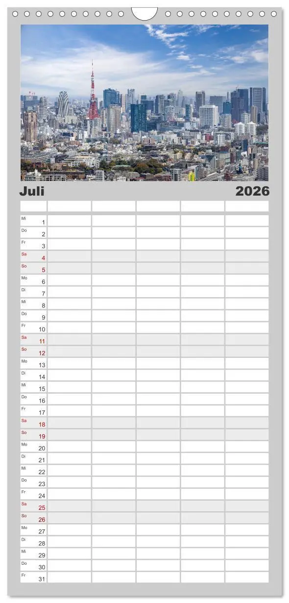 Bild: 9783516492293 | Familienplaner 2026 - JAPAN Reise durch Zeit und Schönheit mit 5...