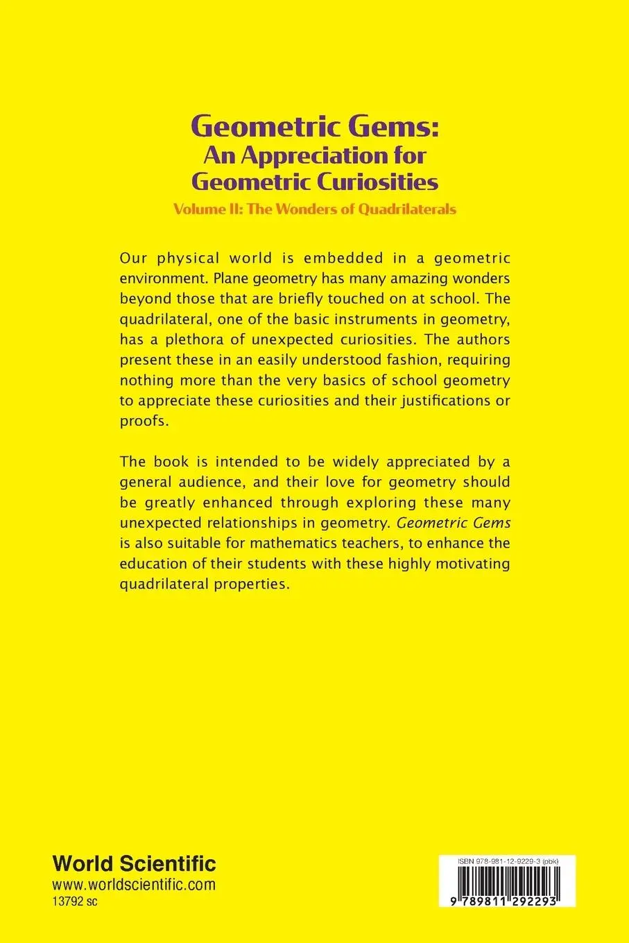 Rückseite: 9789811292293 | GEOMETRIC GEMS (V2) | Robert Geretschlag Alfred S Posamentier | Buch