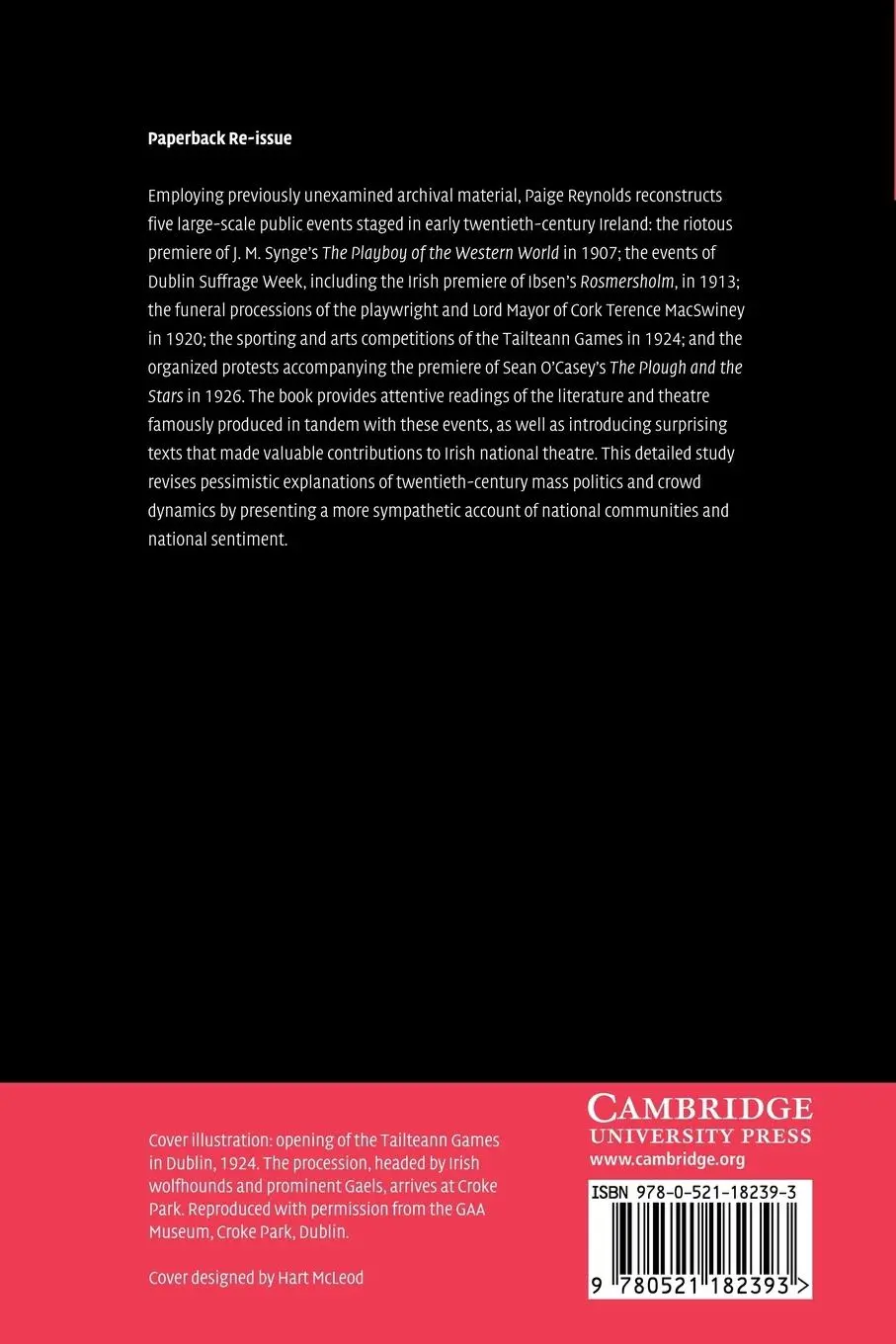 Rückseite: 9780521182393 | Modernism, Drama, and the Audience for Irish Spectacle | Reynolds