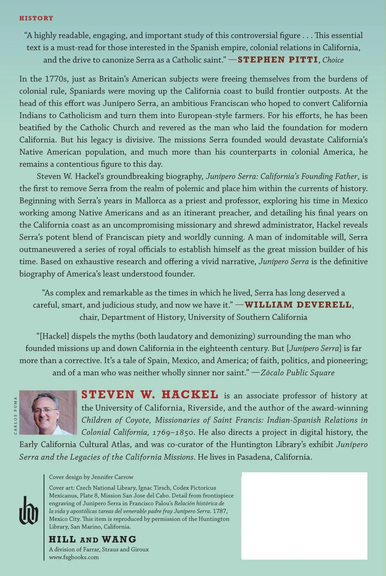 Rückseite: 9780809062393 | Junipero Serra | Steven W. Hackel | Taschenbuch | Englisch | 2014