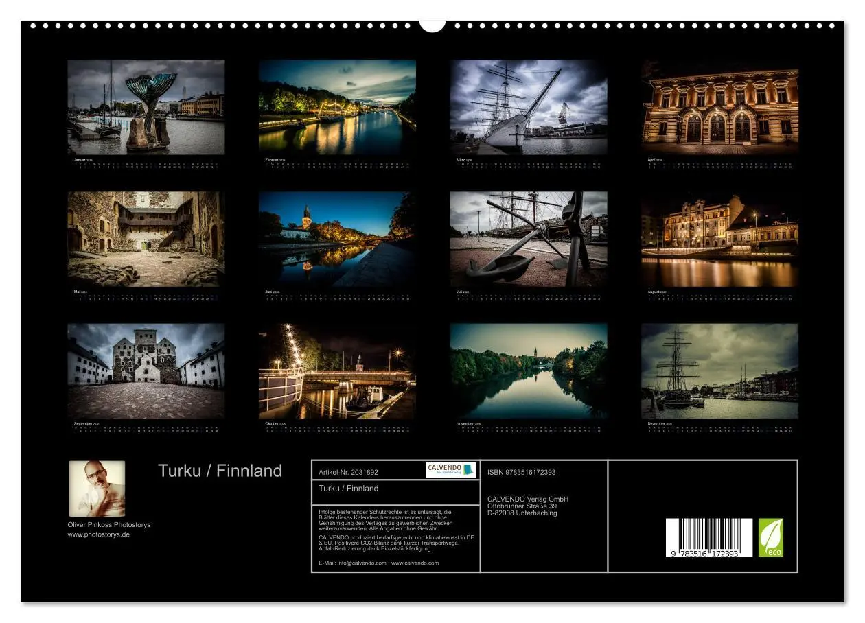 Bild: 9783516172393 | Turku / Finnland (hochwertiger Premium Wandkalender 2026 DIN A2...