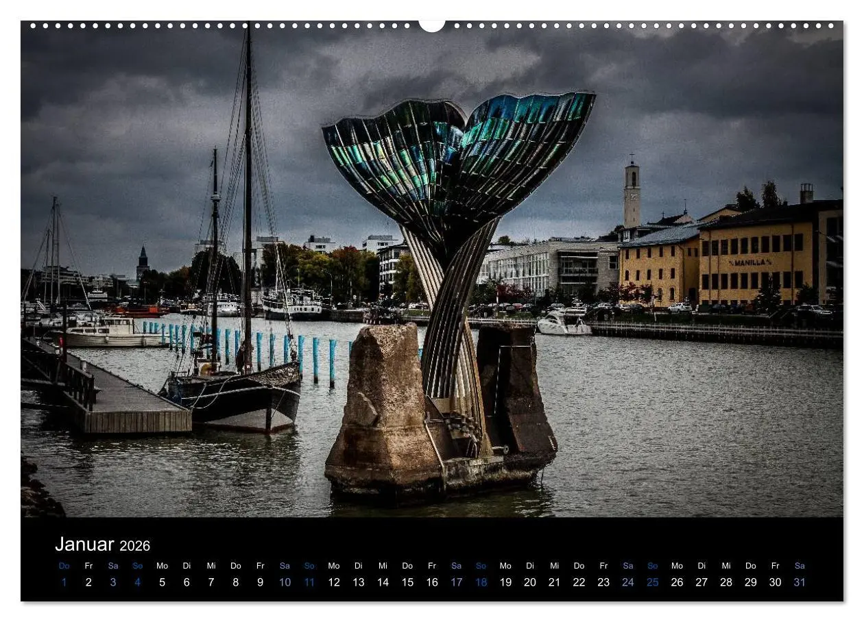 Bild: 9783516172393 | Turku / Finnland (hochwertiger Premium Wandkalender 2026 DIN A2...