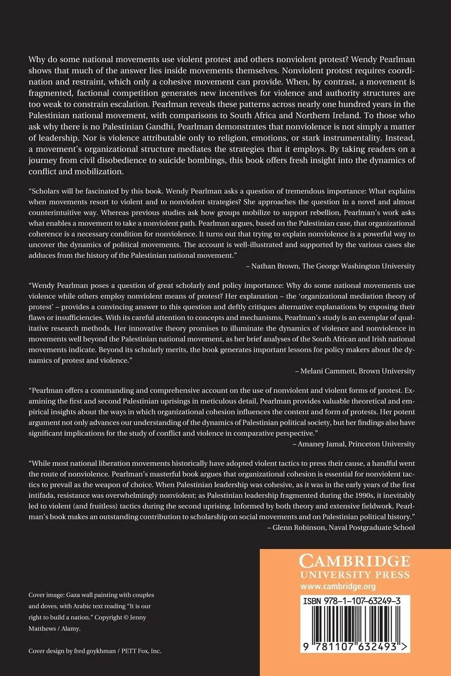 Rückseite: 9781107632493 | Violence, Nonviolence, and the Palestinian National Movement | Buch