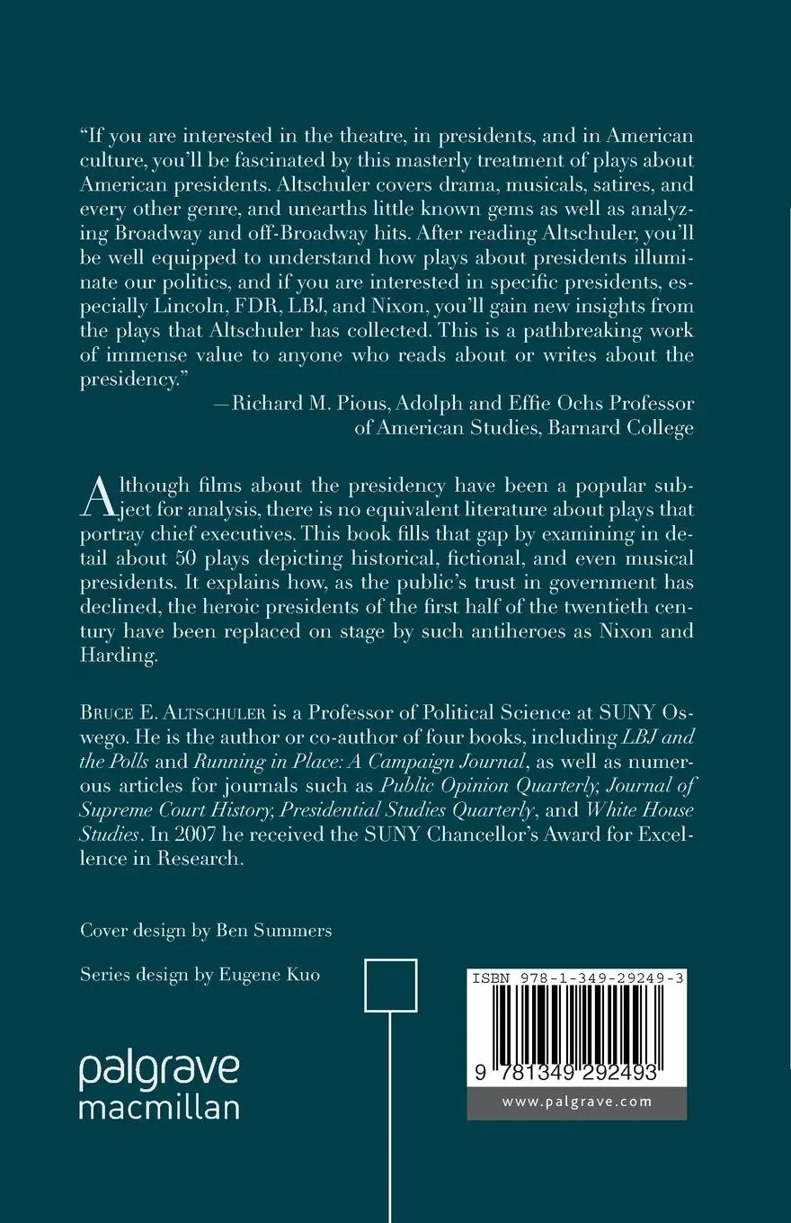 Rückseite: 9781349292493 | Acting Presidents | 100 Years of Plays about the Presidency | Buch