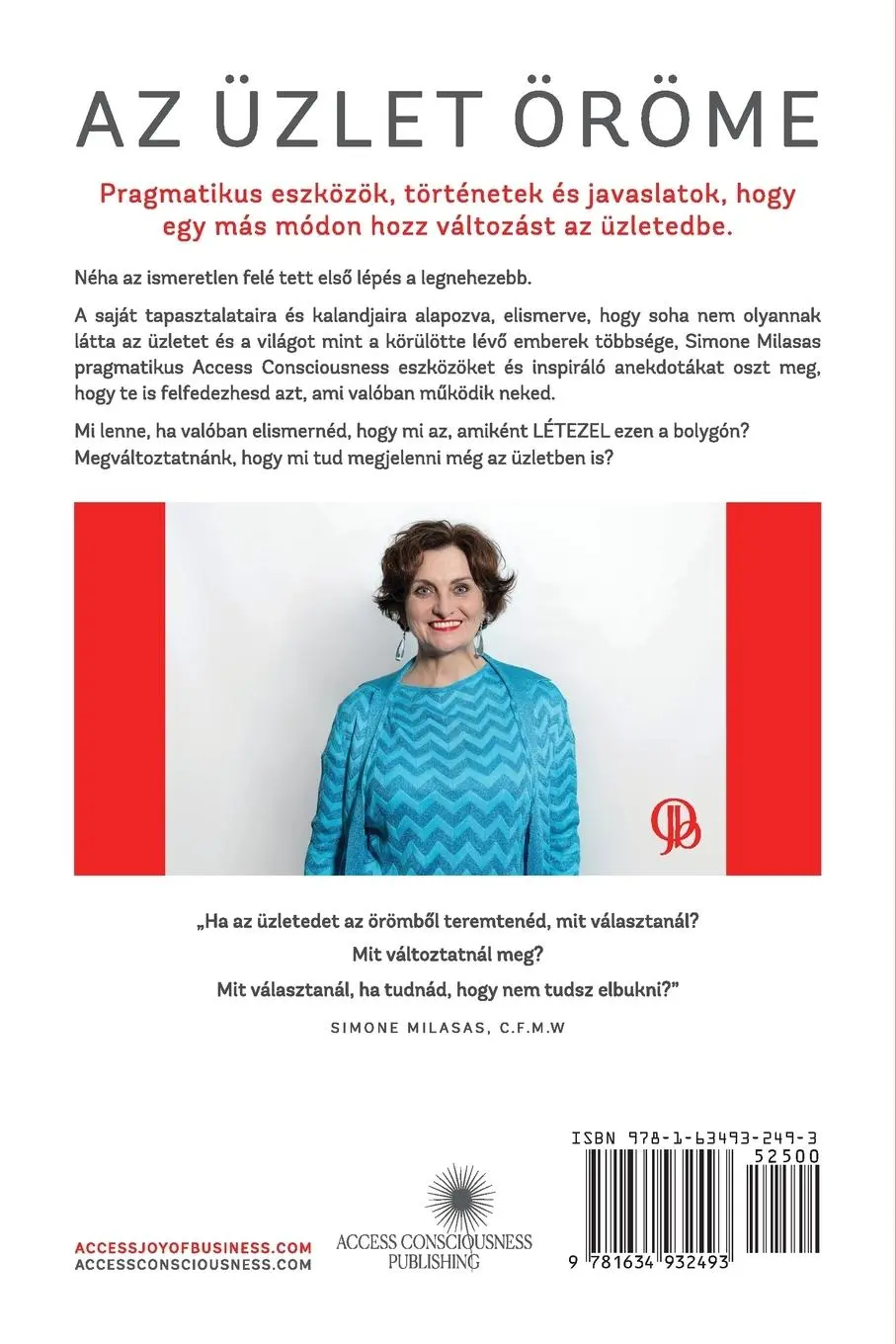 Rückseite: 9781634932493 | Az Üzlet Öröme - Joy of Business Hungarian | Simone Milasas | Buch