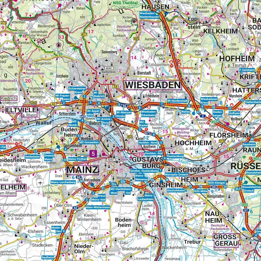 Bild: 9783707922493 | freytag &amp; berndt Straßenkarte Eifel - Mosel - Hunsrück - Westerwald...