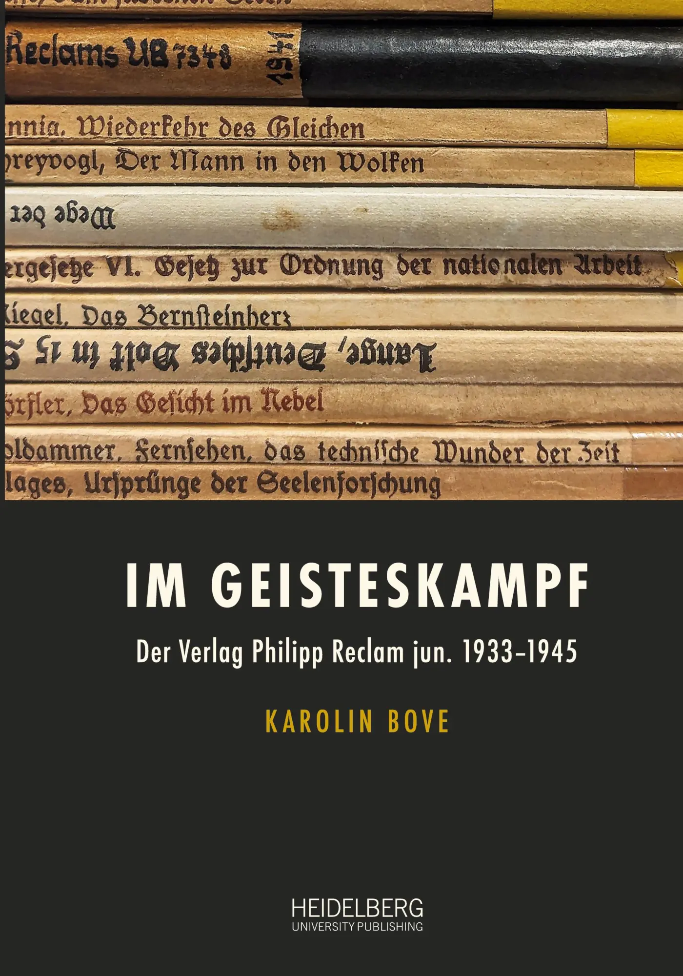 Cover: 9783968222493 | Im Geisteskampf | Der Verlag Philipp Reclam jun. 1933-1945 | Bove