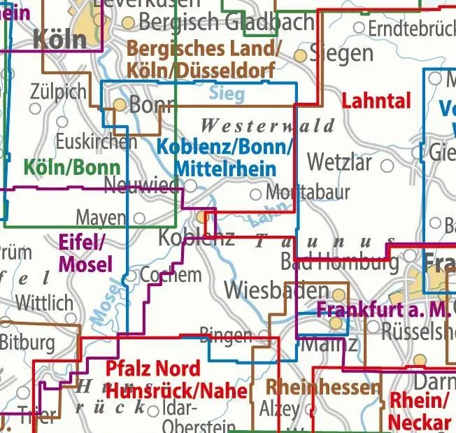Bild: 9783969902493 | ADFC-Regionalkarte Koblenz Mittelrheintal, 1:75.000, mit...
