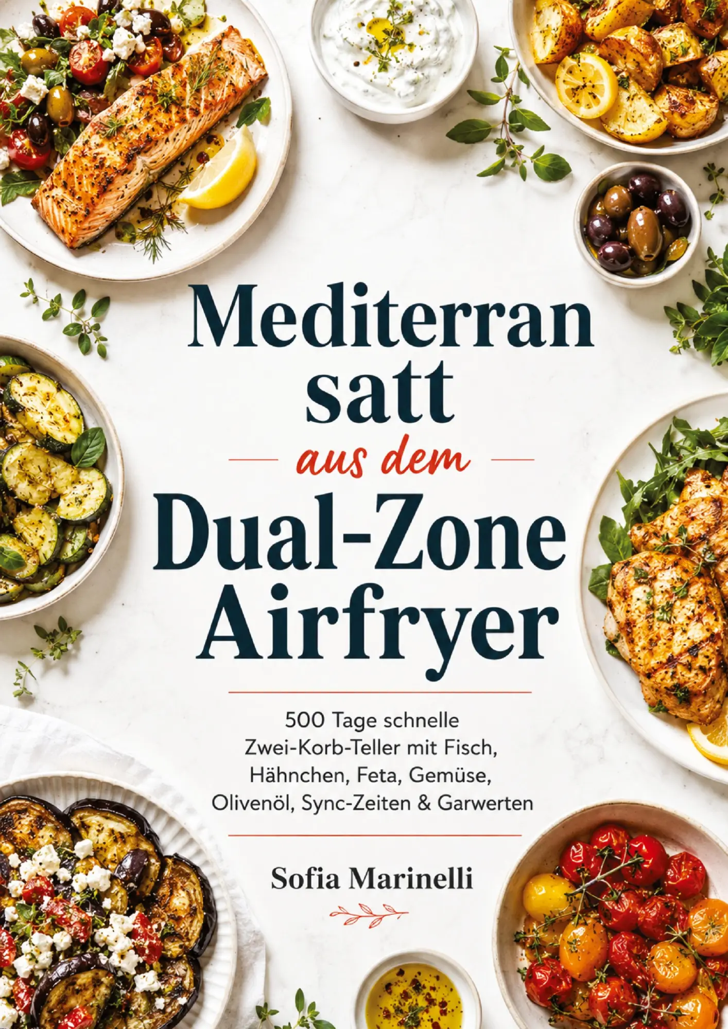 Cover: 9789403842493 | Mediterran satt aus dem Dual-Zone Airfryer | Sofia Marinelli | Buch