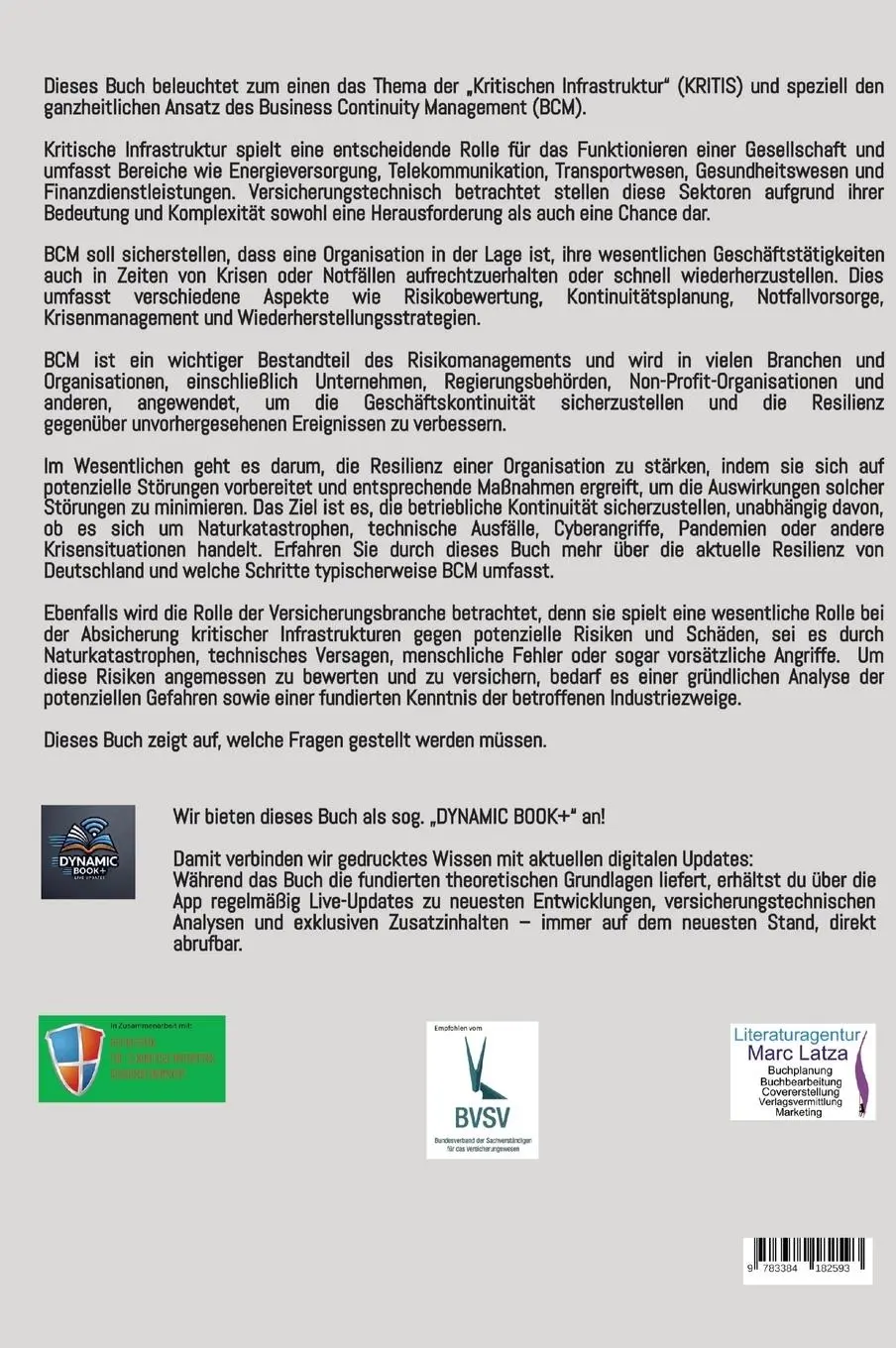 Rückseite: 9783384182593 | Kritische Infrastrukturen aus versicherungstechnischer Sicht | Buch