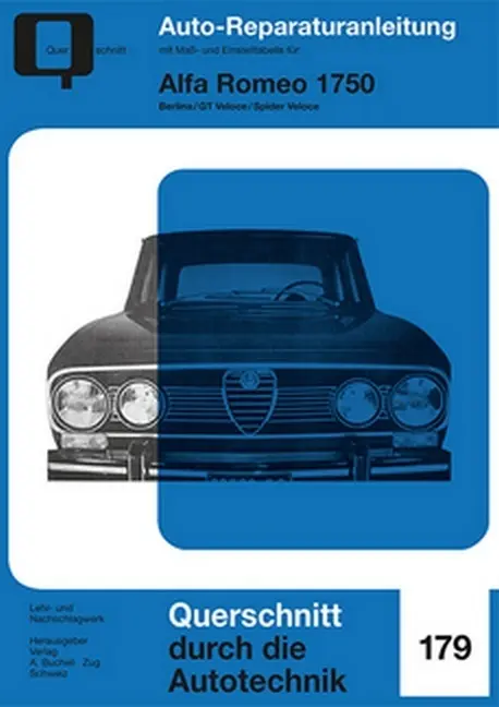 Cover: 9783716822593 | Alfa Romeo 1750 | Berlina/GT Veloce/Spider Veloce | Taschenbuch | 2017