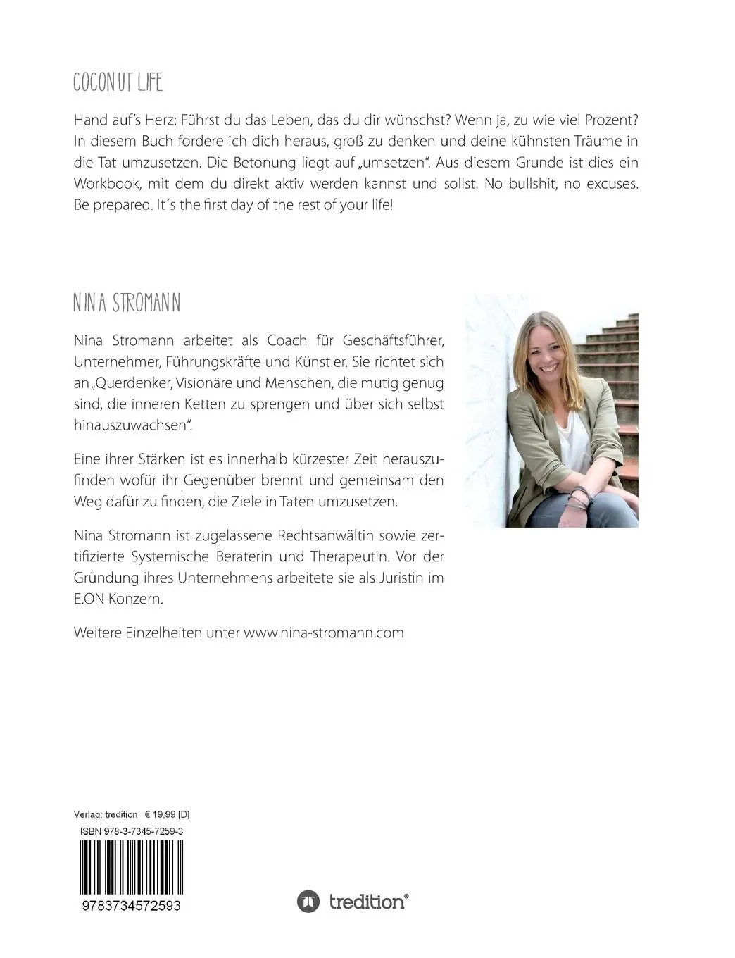 Rückseite: 9783734572593 | Coconut Life | Nina Stromann | Taschenbuch | Paperback | 144 S. | 2016