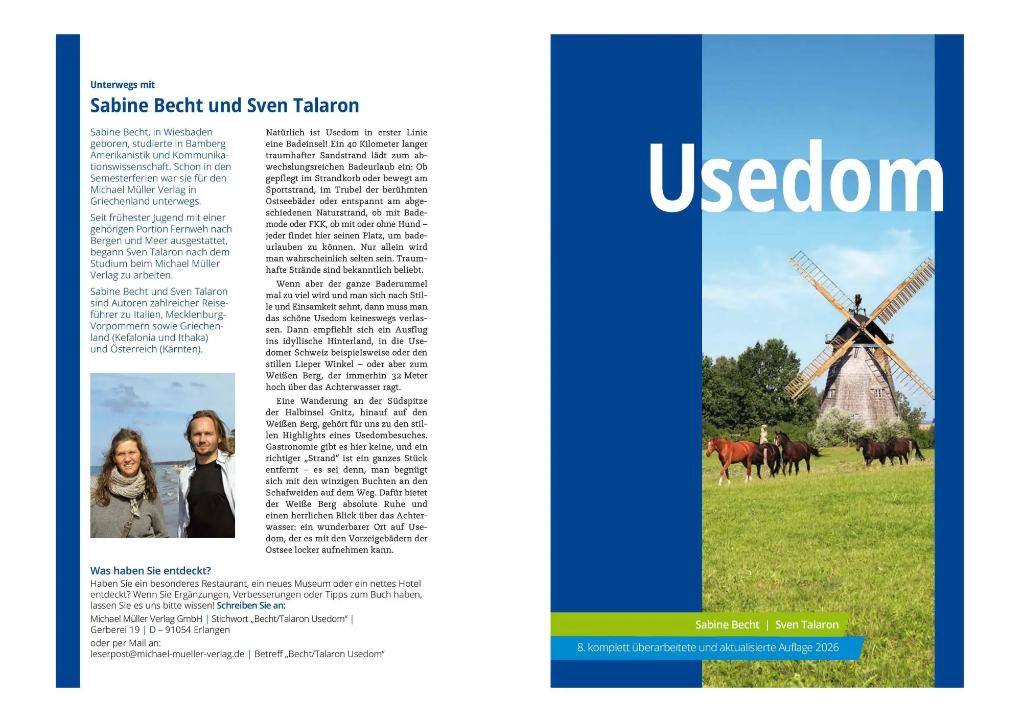 Bild: 9783966852593 | MICHAEL MÜLLER Reiseführer Usedom | Sabine Becht (u. a.) | Taschenbuch