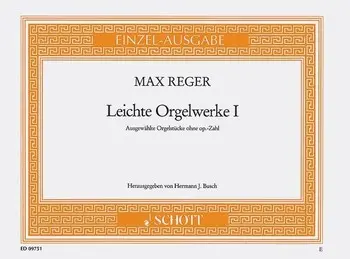 Cover: 9790001092593 | Leichte Orgelwerke 1 | Max Reger | Buch | Schott Music