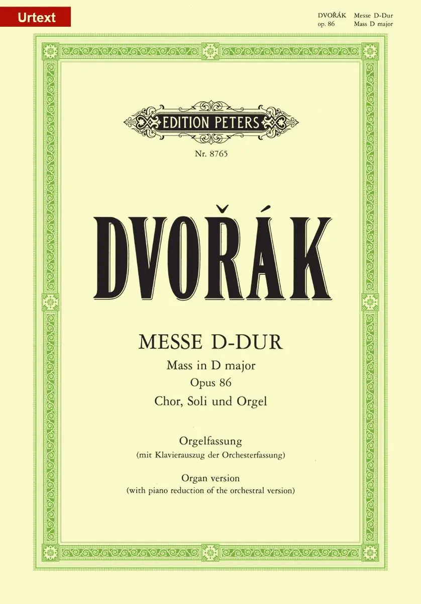 Cover: 9790014102593 | Messe D-Dur op. 86 | Antonín Dvorák | Broschüre | Edition Peters