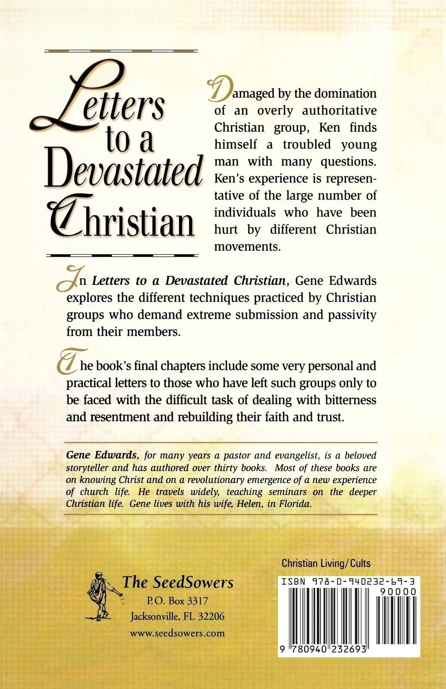 Rückseite: 9780940232693 | Letters to a Devastated Christian | Healing for the Brokenhearted