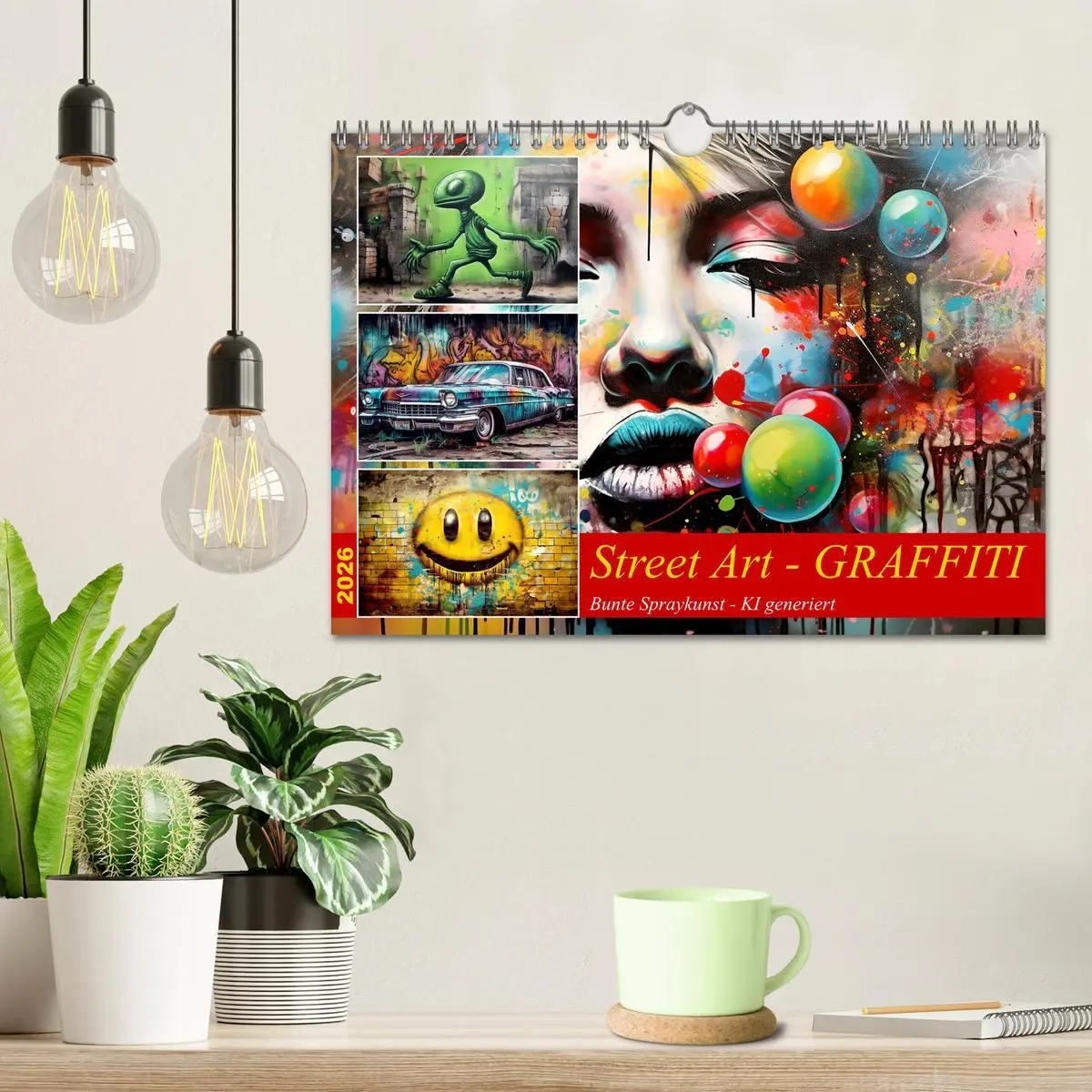Bild: 9783457362693 | Street Art Graffiti (Wandkalender 2026 DIN A4 quer), CALVENDO...