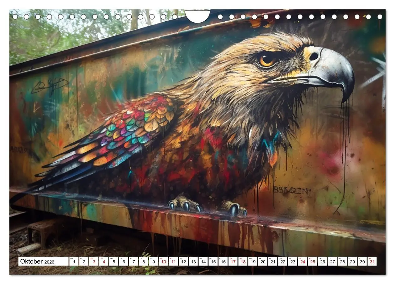 Bild: 9783457362693 | Street Art Graffiti (Wandkalender 2026 DIN A4 quer), CALVENDO...