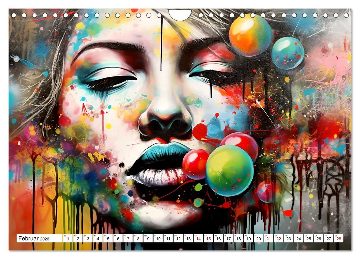 Bild: 9783457362693 | Street Art Graffiti (Wandkalender 2026 DIN A4 quer), CALVENDO...
