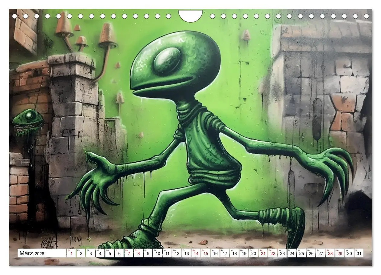 Bild: 9783457362693 | Street Art Graffiti (Wandkalender 2026 DIN A4 quer), CALVENDO...