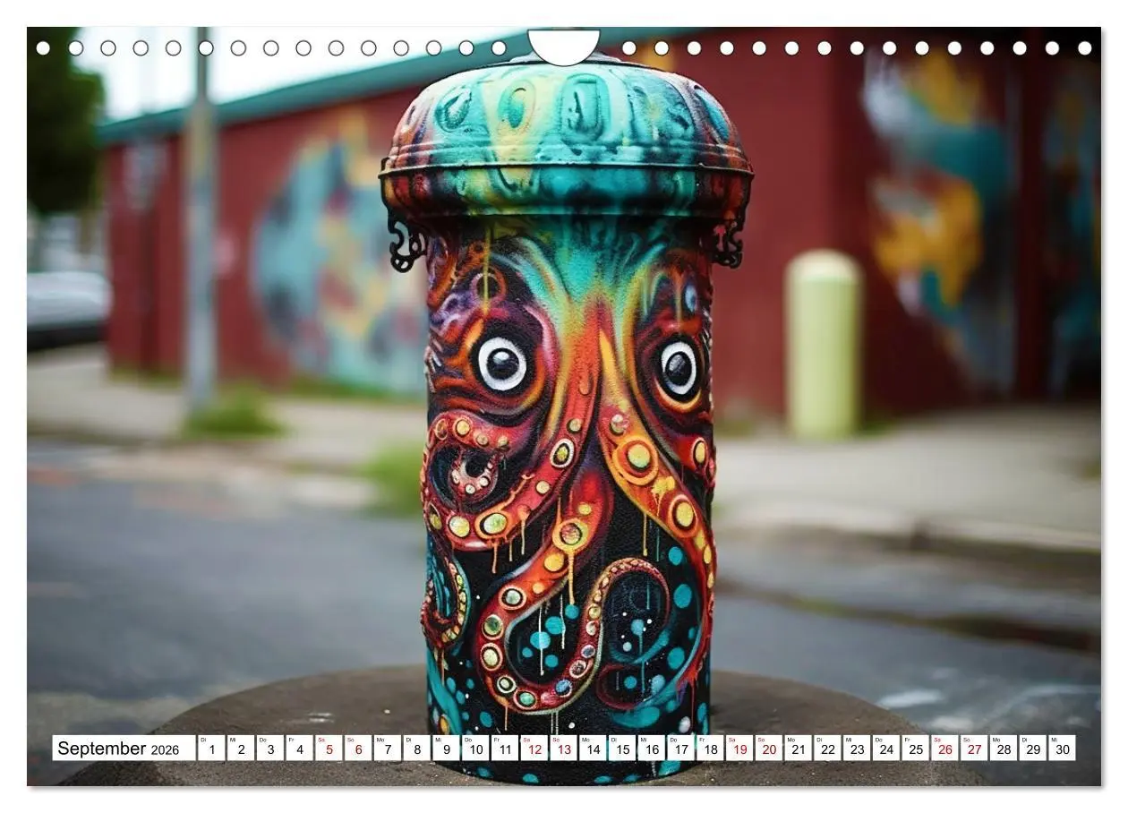 Bild: 9783457362693 | Street Art Graffiti (Wandkalender 2026 DIN A4 quer), CALVENDO...
