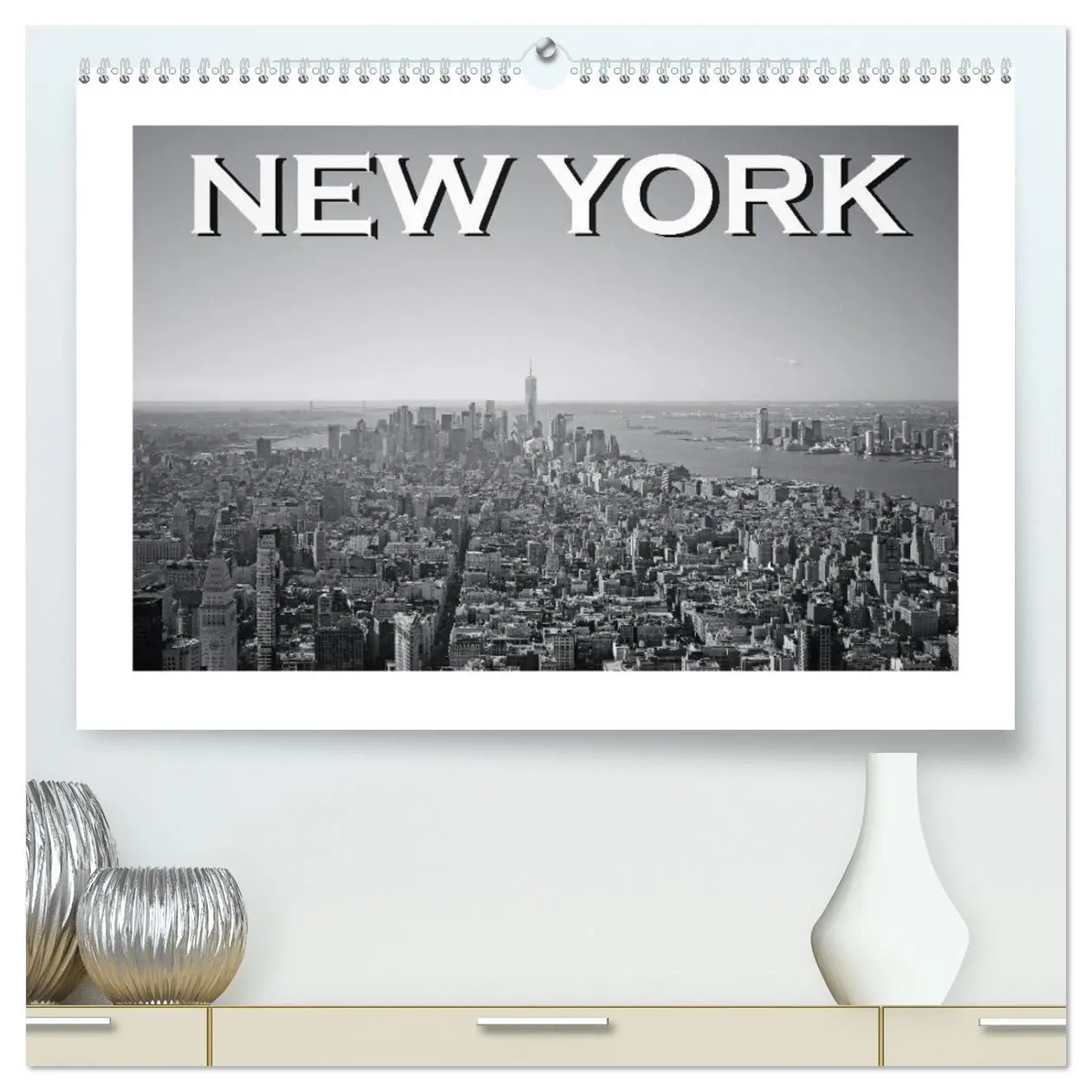 Cover: 9783457742693 | New York in schwarz weiss (hochwertiger Premium Wandkalender 2026...