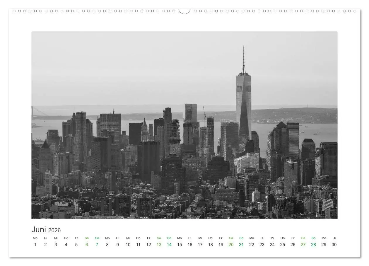 Bild: 9783457742693 | New York in schwarz weiss (hochwertiger Premium Wandkalender 2026...