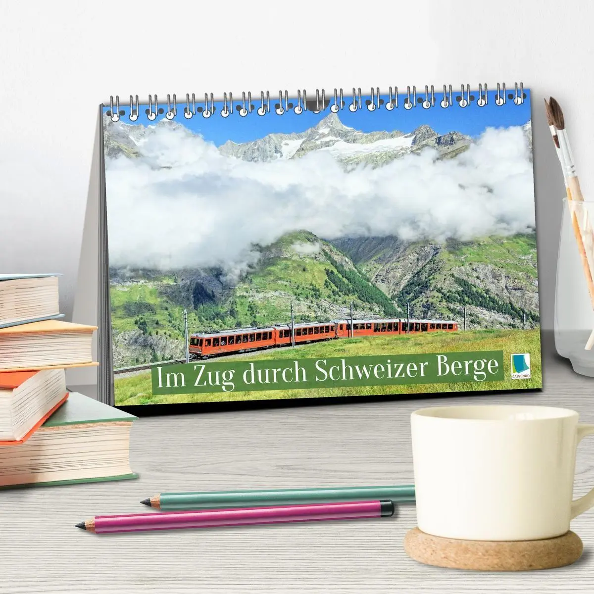 Bild: 9783516902693 | Im Zug durch Schweizer Berge (Tischkalender 2027 DIN A5 quer),...