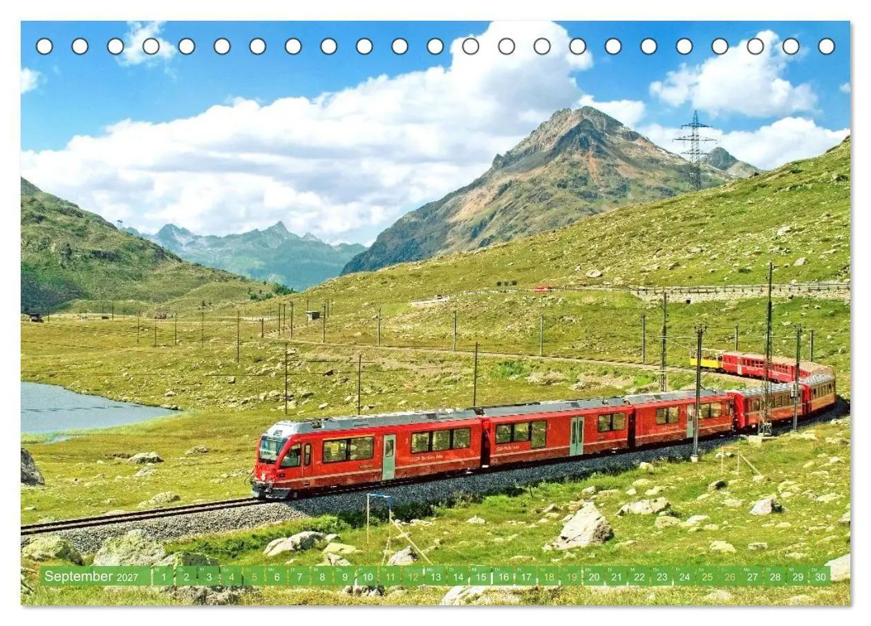 Bild: 9783516902693 | Im Zug durch Schweizer Berge (Tischkalender 2027 DIN A5 quer),...