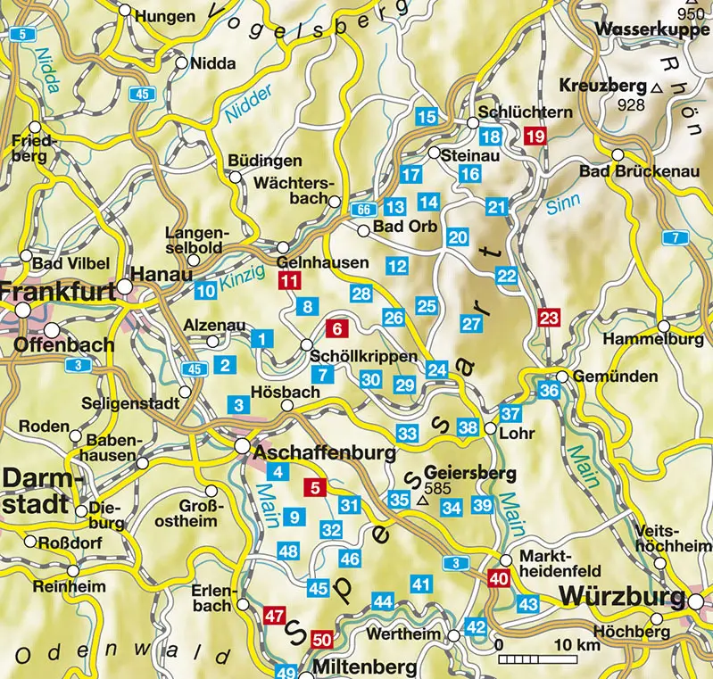 Bild: 9783763342693 | Rother Wanderführer Spessart | Thorsten Lensing (u. a.) | Taschenbuch