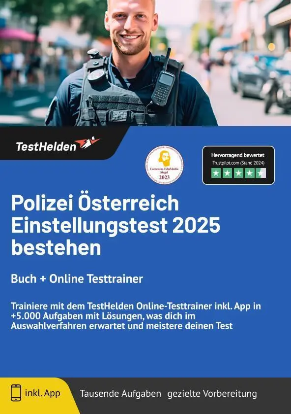 Cover: 9783988172693 | Polizei Österreich Einstellungstest 2024 bestehen - Buch + Online...