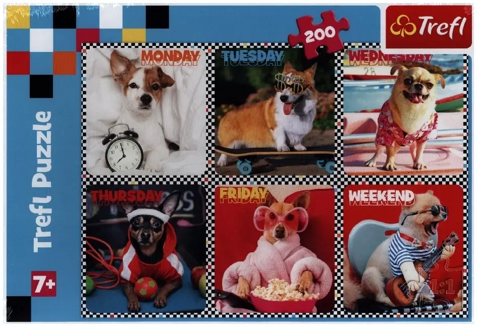 Cover: 5900511132793 | Puzzle 200 - Happy Dogs (Kinderpuzzle) | Spiel | In Spielebox | 13279
