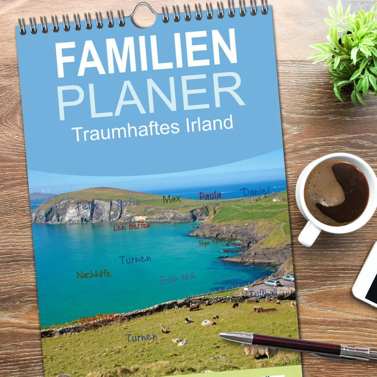 Bild: 9783516512793 | Familienplaner 2026 - Traumhaftes Irland mit 5 Spalten...