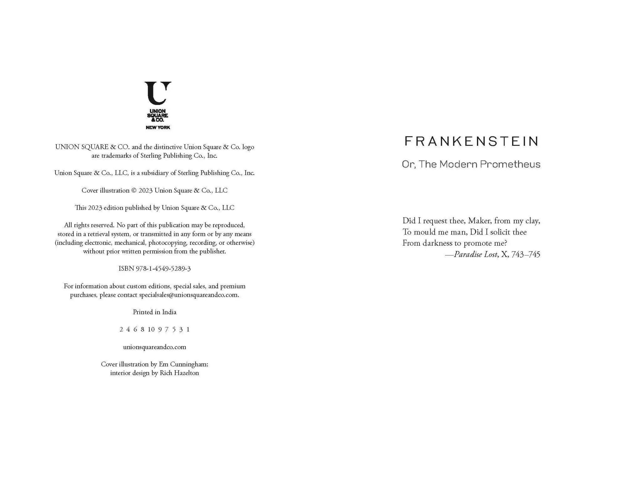 Bild: 9781454952893 | Frankenstein (Special Edition) | Mary Shelley | Buch | Englisch | 2024