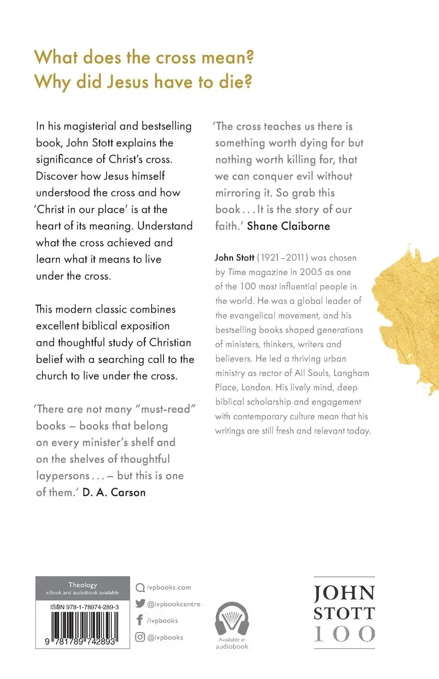 Rückseite: 9781789742893 | The Cross of Christ | With Study Guide | John Stott | Taschenbuch