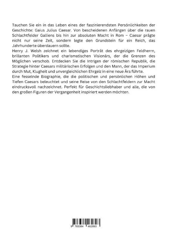 Rückseite: 9783384462893 | Julius Caesar: Von den Schlachtfeldern zur Macht | Henry J. Welsh