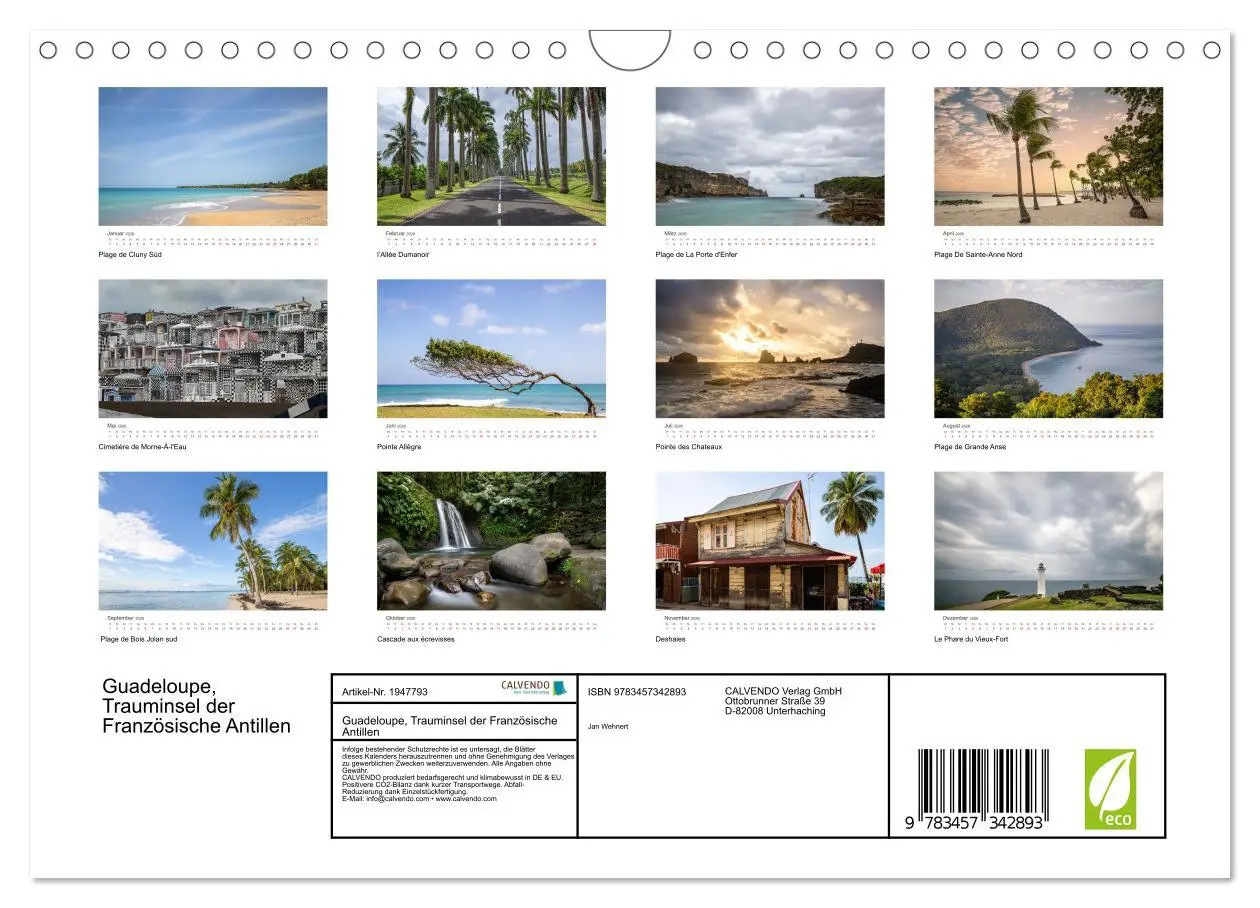 Bild: 9783457342893 | Guadeloupe, Trauminsel der Französische Antillen (Wandkalender 2026...