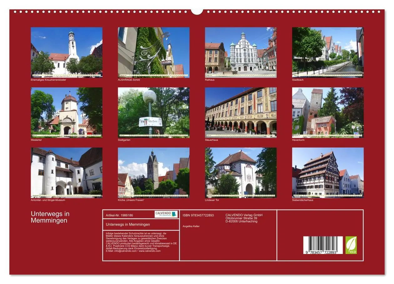 Bild: 9783457722893 | Unterwegs in Memmingen (hochwertiger Premium Wandkalender 2026 DIN...