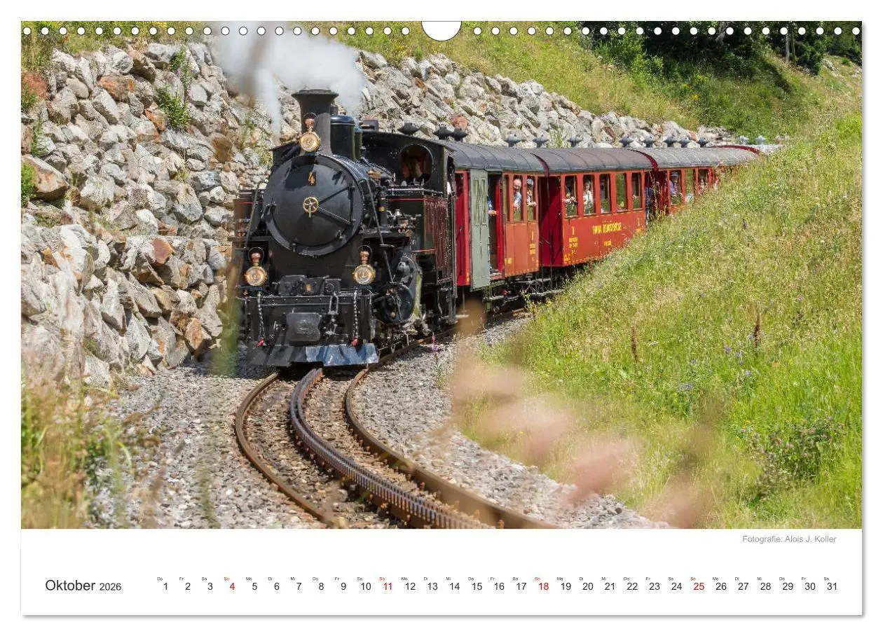 Bild: 9783457892893 | Dampfbahn Furka 2026 (Wandkalender 2026 DIN A3 quer), CALVENDO...