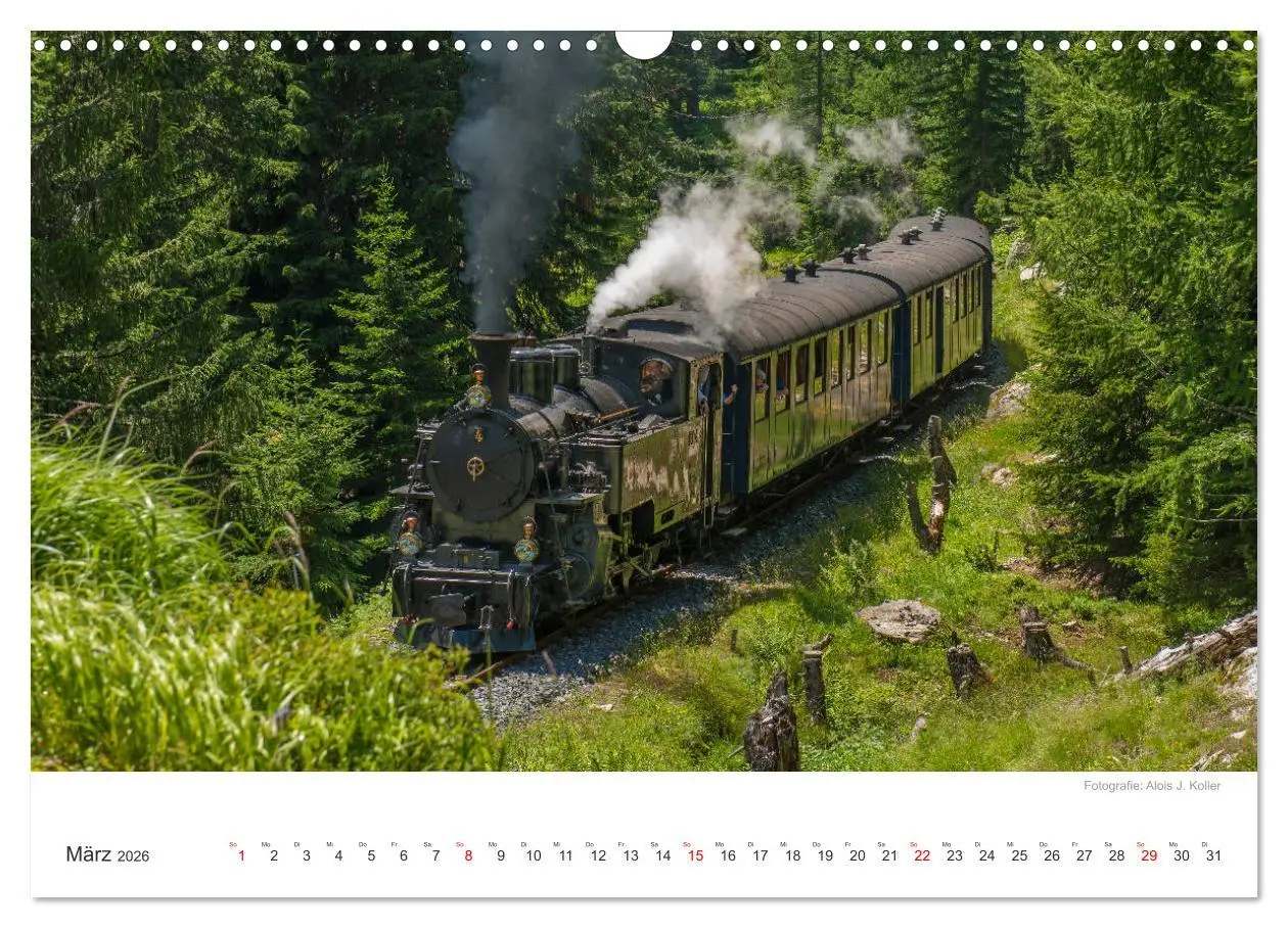 Bild: 9783457892893 | Dampfbahn Furka 2026 (Wandkalender 2026 DIN A3 quer), CALVENDO...