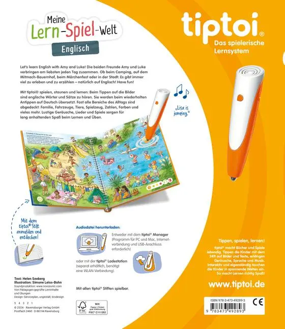 Bild: 9783473492893 | tiptoi® Meine Lern-Spiel-Welt - Englisch | Helen Seeberg | Taschenbuch