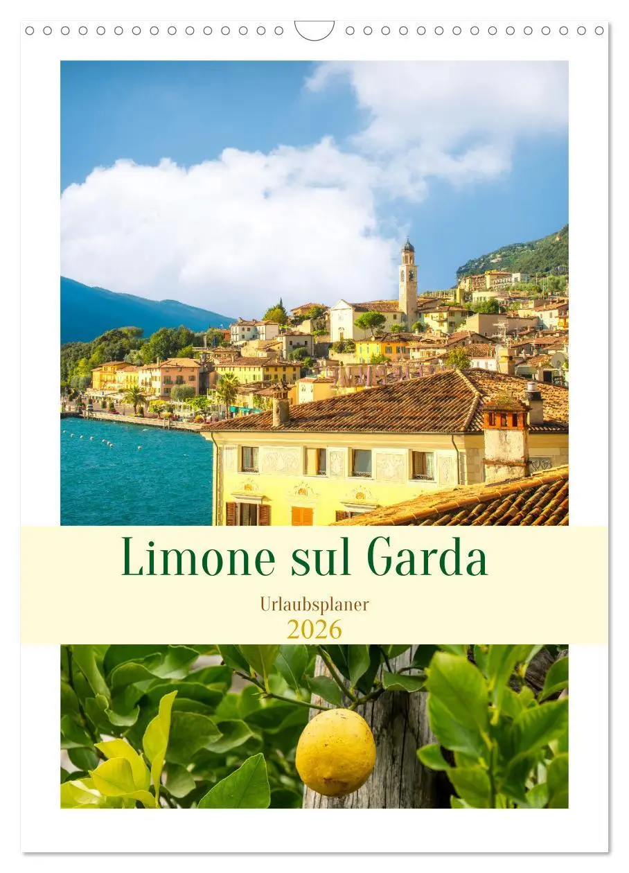 Cover: 9783516292893 | Limone sul Garda - Urlaubsplaner (Wandkalender 2026 DIN A3 hoch),...