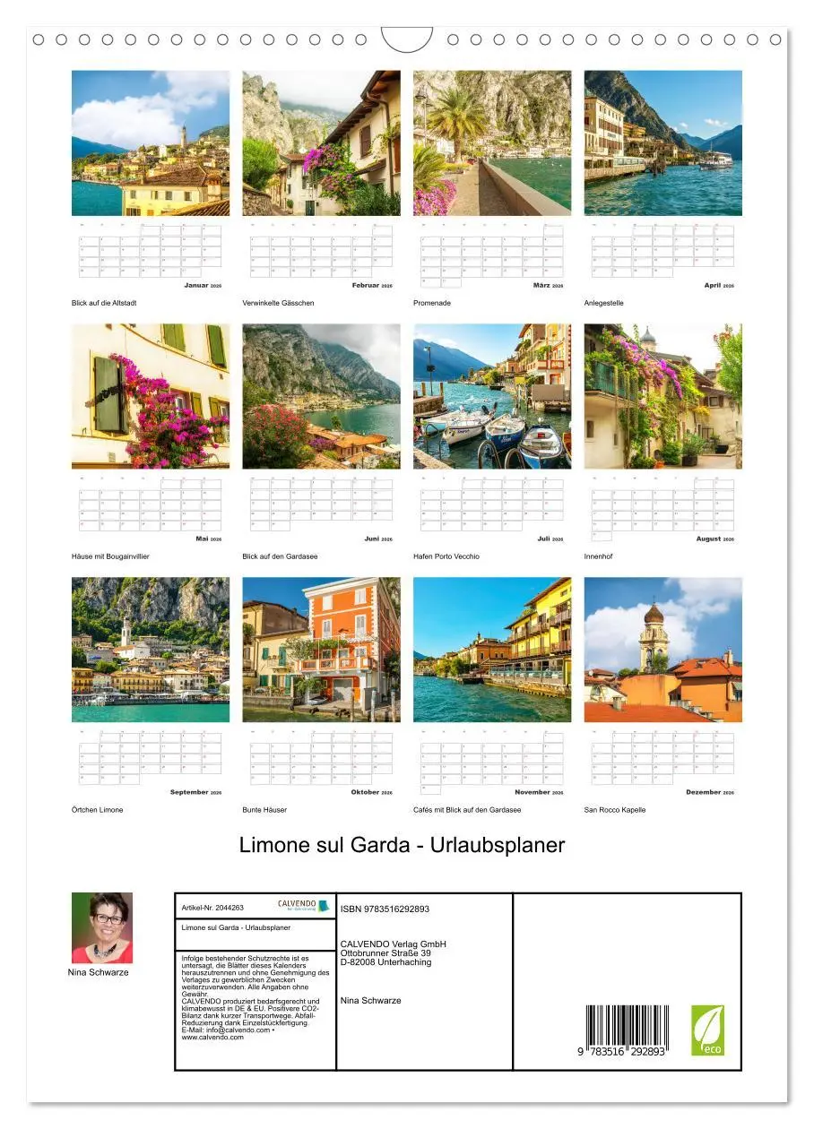 Bild: 9783516292893 | Limone sul Garda - Urlaubsplaner (Wandkalender 2026 DIN A3 hoch),...
