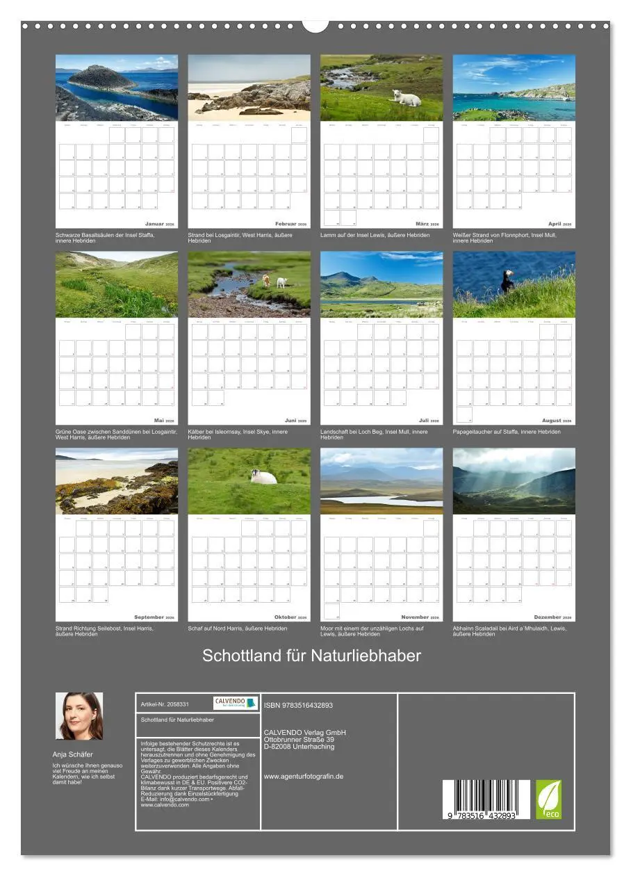 Bild: 9783516432893 | Schottland für Naturliebhaber (hochwertiger Premium Wandkalender...