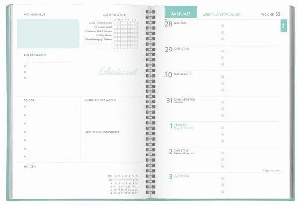 Bild: 9783819302893 | Terminkalender Glücksplaner 2027 | Korsch Verlag | Taschenbuch | 2027