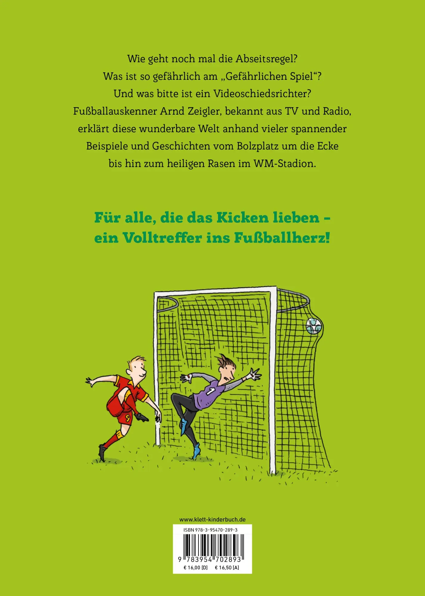 Rückseite: 9783954702893 | Arnd Zeiglers wunderbares Fußballbuch | Arnd Zeigler | Buch | 136 S.