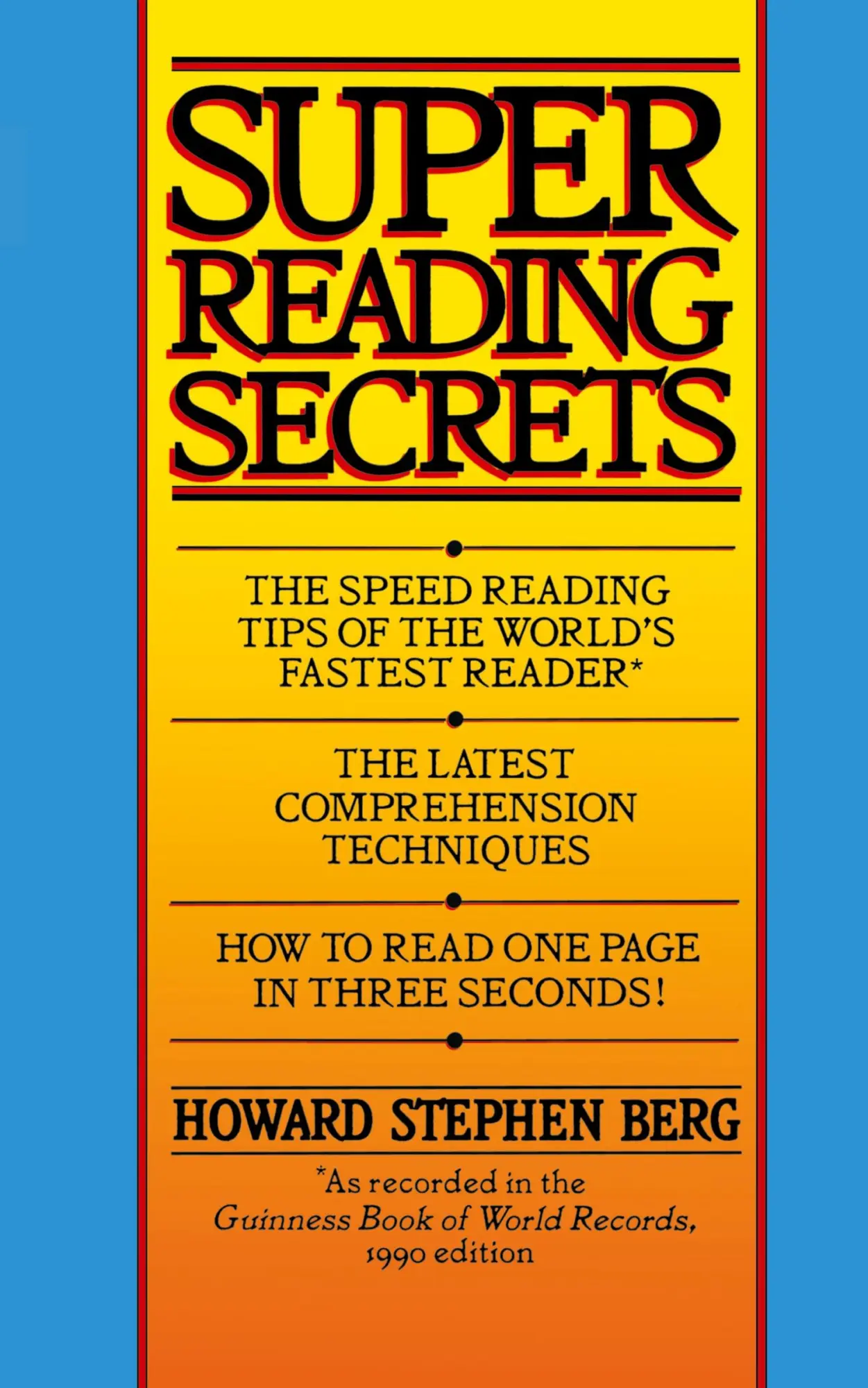 Cover: 9780446362993 | Super Reading Secrets | Howard Stephen Berg | Taschenbuch | Englisch