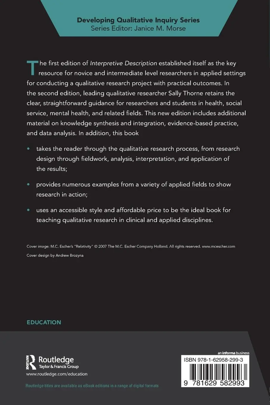 Rückseite: 9781629582993 | Interpretive Description | Qualitative Research for Applied Practice